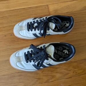 Adidas Classic White and Black Sneakers